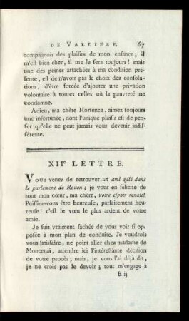 XIIe Lettre.