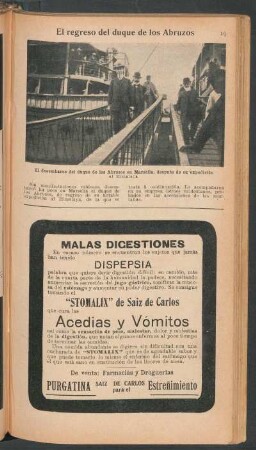 El regreso del duque de los Abruzos - [Fotografía]