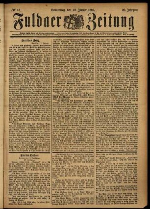 Ausgabe vom Donnerstag, den 19. Januar 1893.