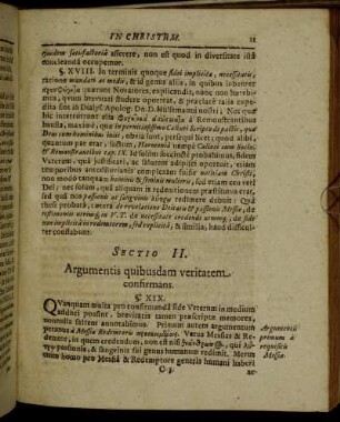 Sectio II. Argumentis quibusdam veritatem confirmans.