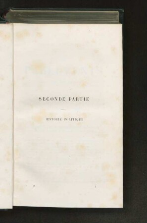 Seconde Partie Histoire Politique