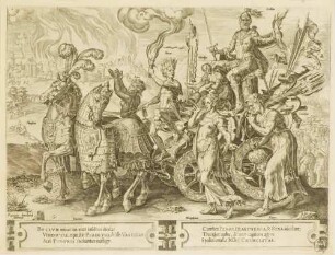 Der Triumph des Krieges, Blatt 5 aus der Folge "Der Kreislauf der Unbeständigkeit menschlicher Dinge"