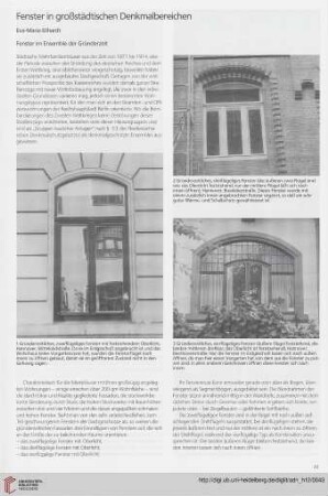 Fenster in großstädtischen Denkmalbereichen