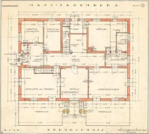 Fischer, Theodor; München, Arcisstr. 20; Haus Jagenberg - Grundriss EG