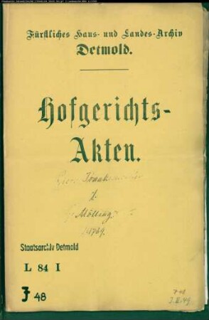 Isaak, Abraham gegen Mölling im Heßloh - Schuldforderung