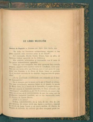 Un libro brasileño
