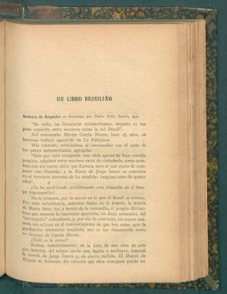 Un libro brasileño