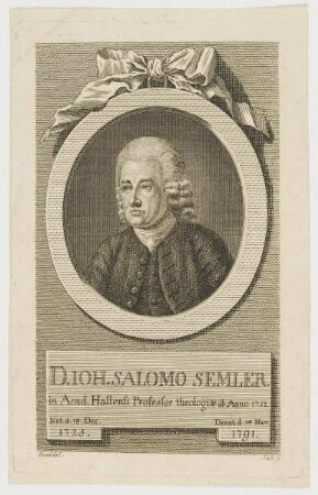 Bildnis des Ioh. Salomo Semler
