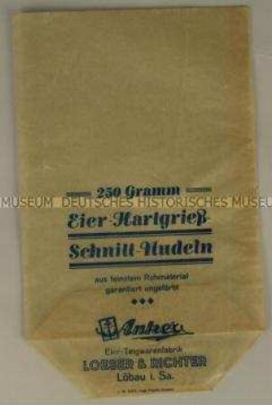 Tüte für Nudeln