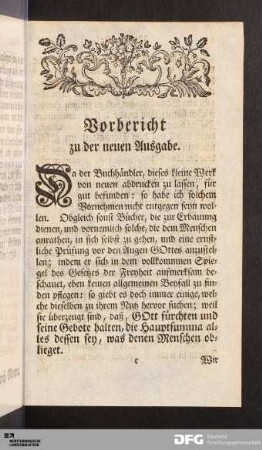 Vorbericht zu der neuen Ausgabe.