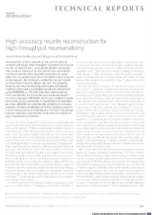 High-accuracy neurite reconstruction for high-throughput neuroanatomy