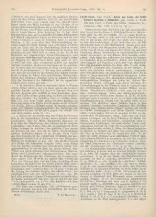 256-257 [Rezension] Ledderhose, Karl Friedrich, Leben und Lieder der Gräfin Erdmuth Dorothea v. Zinzendorf