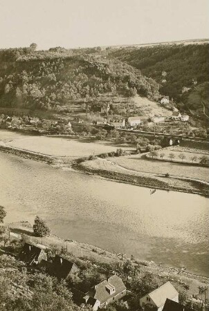 Blick von Pirna-Obervogelgesang über die Elbe
