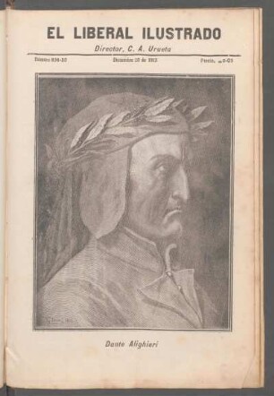 [Retrato de] Dante Alighieri : [Retrato de Dante Alighieri por Gustavo Doré, pintor]
