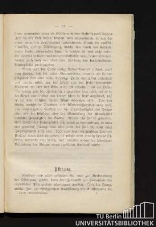 Pflanzung.
