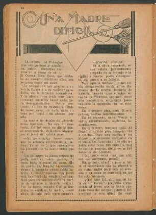 Una madre difícil