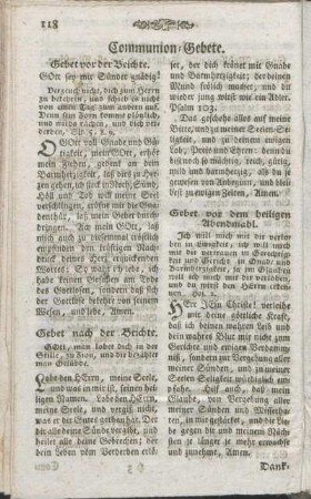 Communion-Gebete.
