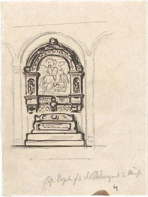 Hildebrand, Adolf von; München; Grabdenkmal Carl Röhrer - Ansicht