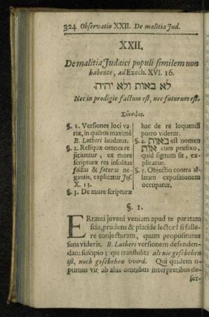 XXII. De malitia Judaici populi similem non habente, ad Ezech. XVI. 16.