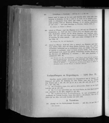 Verhandlungen zu Kopenhagen. - 1490 Dec. 31.