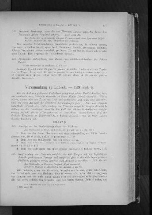 Versammlung zu Lübeck. - 1359 Sept. 8.