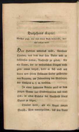 Dreizehntes Kapitel. Welches zeigt, wie man einen Rath beschließt, woraus nichts wird.