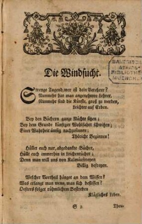 Belustigungen des Verstandes und Witzes. 1743, Okt. - Dez.