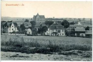 Großröhrsdorf. Blick nach der Schule
