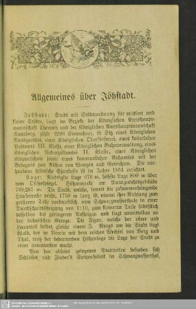 Allgemeines über Jöhstadt