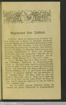 Allgemeines über Jöhstadt