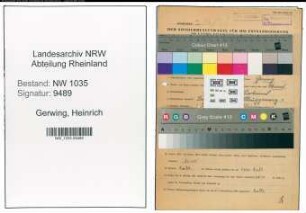 Entnazifizierung Heinrich Gerwing , geb. 11.10.1904 (Foerdermaschinist)