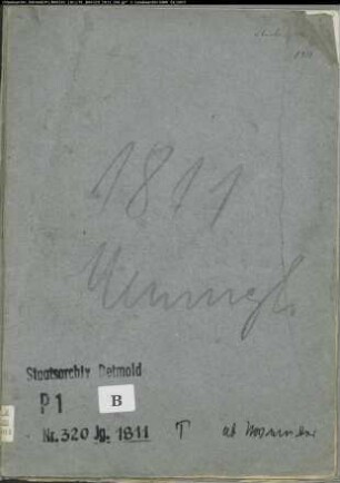 Zivilstandsregister der evangelischen Gemeinde Mennighüffen, Kreis Herford (GHT 1811) (Gemeinde: Evangelische Gemeinde Mennighüffen)