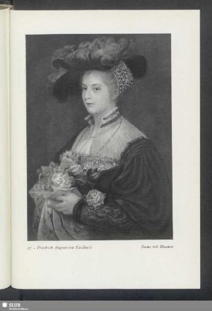 Friedrich August von Kaulbach: Dame mit Blumen