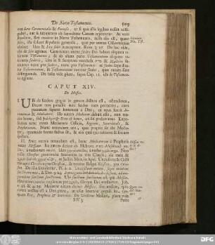 Caput XIV. De Messia.