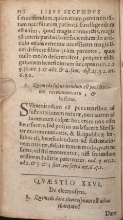 Qvaestio XXVI. De eleemosyna.