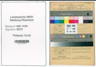 Entnazifizierung Ernst Pinkwart , geb. 08.06.1886 (Maschinentechniker)
