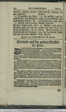 Vorrede auf die andere Epistel S. Petri