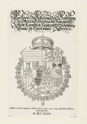 Wappen des Erzherzogs Karl