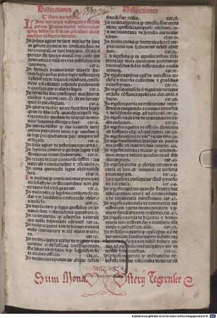 Decretum : mit der Glossa ordinaria von Johannes Teutonicus in der Bearbeitung von Bartholomaeus Brixiensis. Mit Inhaltsverzeichnis
