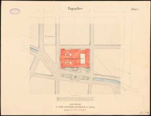 Reichsgericht, Leipzig: Lageplan 1:1000