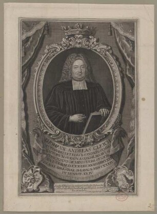 Bildnis des Iohann Andreas Gleich