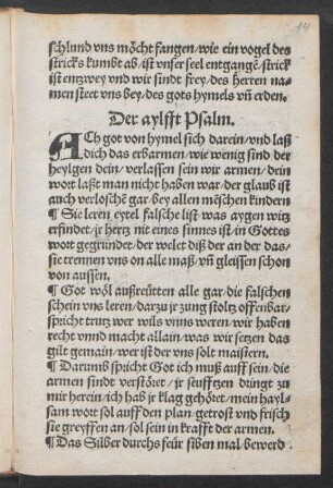 Der aylfft Psalm. ||
