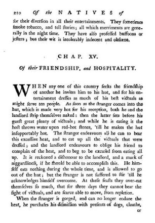 Chap. XV. Of their friendship, and hospitality