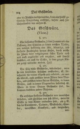 Das Geschwüre. (Ulcus.)