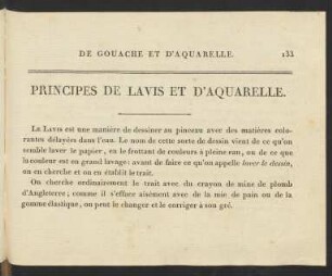 Principes De Lavis Et D'Aquarelle.