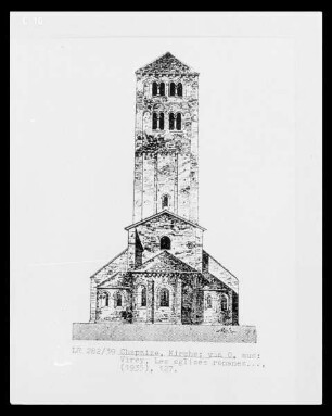 Chapaize, Kirche Saint-Martin, Ansicht von Osten