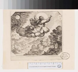 Gott erschafft die Sonne, den Mond und die Sterne