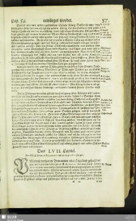 Das LVII. Capitel