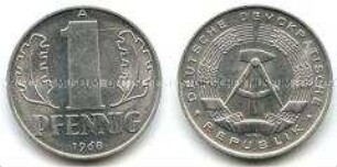 Deutsche Demokratische Republik, 1 Pfennig