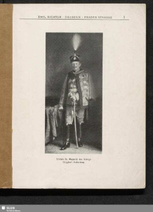 Bildnis Sr. Majestät des Königs